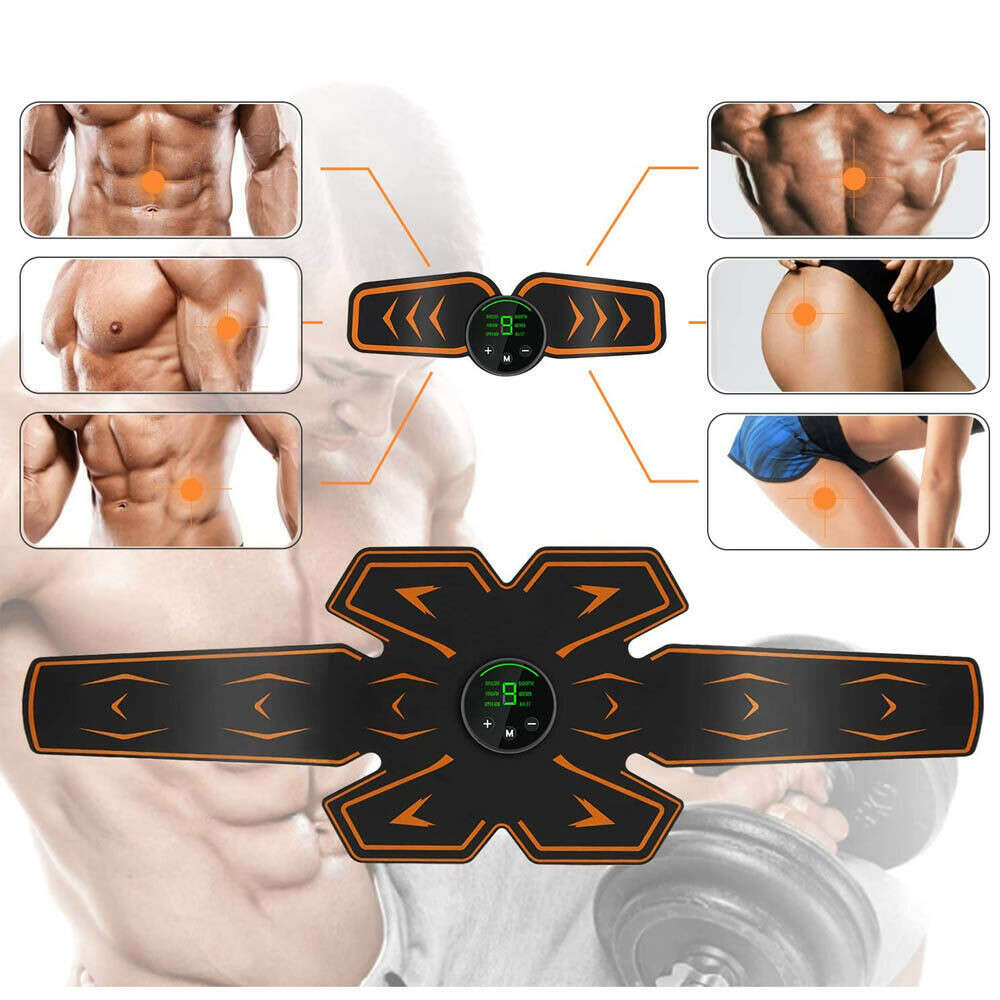 3in1 elektromos alakformáló szett / karcsúsító és erősítő EMS Training, 6 szimulációs móddal