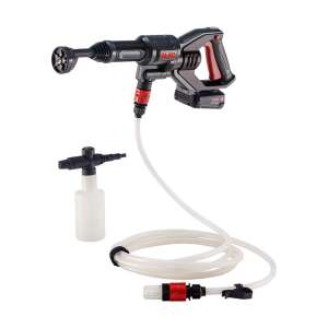 AL-KO PW 1850 akkumulátoros magasnyomású mosó, 18V, tömlővel, mosószeres palackkal és fúvókával - AL-KO