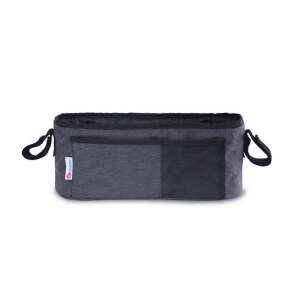 PETITE&MARS babakocsi rendező, szürke, elülső nézet - Bevásárlóháló, rendező táska