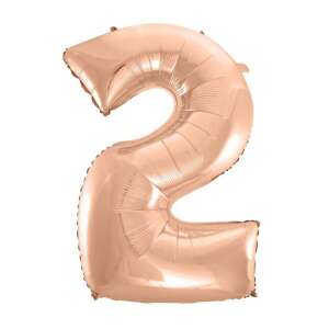 Balon folie numărul 2, auriu roz, 92 cm 50306431 - Decoratii si echipamente pentru petreceri