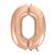 Złota Różowa Balon Foliowy Cyfra 0 92 cm 50297229