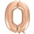 Złota Różowa Balon Foliowy Cyfra 0 92 cm 50297229