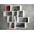 White Melamine Wall Shelf with books and decorations