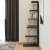 Stylish Antracit Bookshelf with Books and Decorations