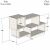Afro white-nut wall shelf 90 x 51 x 20 cm 47740594