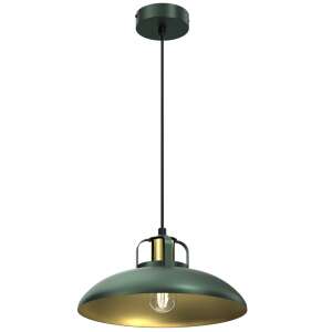 Green pendant lamp with gold interior, Felix brand - Felix