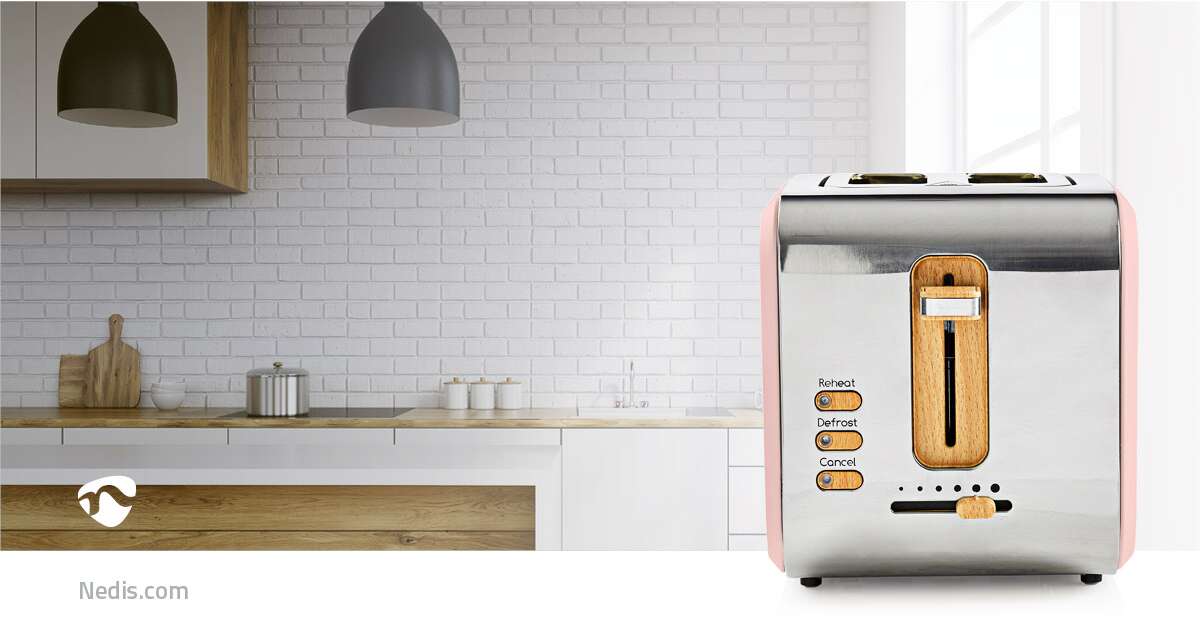 Toaster | Soft Cover Serie | Bräunungsstufe: | | Auftaufunktion Pink 2 Erweiterungsfächer | 6