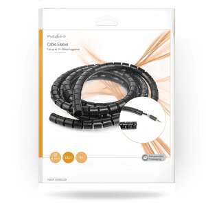 Kabelorganisator | Spiralschlauch | 1 Stück | Maximale Kabelstärke: 16 mm | PE | Schwarz 47776655 Kabelführung
