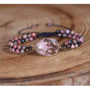 Női karkötő Rodokrozit - gyöngyök, rózsaszín  47791192 Női ékszerek