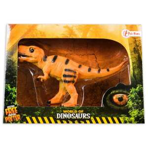 World of Dinosaurs T-Rex dinosaur figure, 17 cm, orange and black, plastic toy - Figure