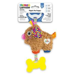 Lamaze Pippin the Puppy soft textured baby toy with crinkle, rattle and crinkle sounds,  for babies 0m+ - Stroller & Crib Toy