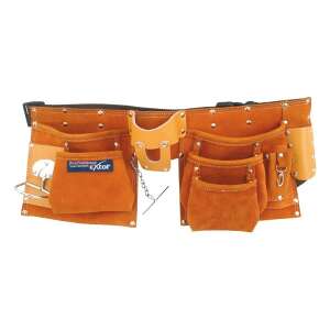 Sort de tamplar cu curea, EXTOL PREMIUM, 420, 9 buzunare, suport ciocan