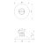 Felix ceiling lamp dimensions, technical drawing
