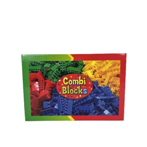 Combi Blocks 79 darabos építőkocka készlet, színes műanyag építőkockák kreatív gyerekeknek, építőjátékok gyerekeknek - Műanyag építőjáték