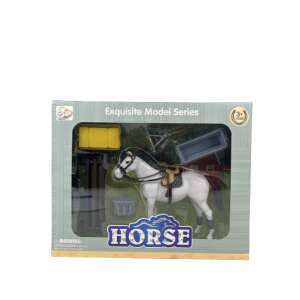 Lovas Játék - Fehér Ló Figura és Kellékek - 3+