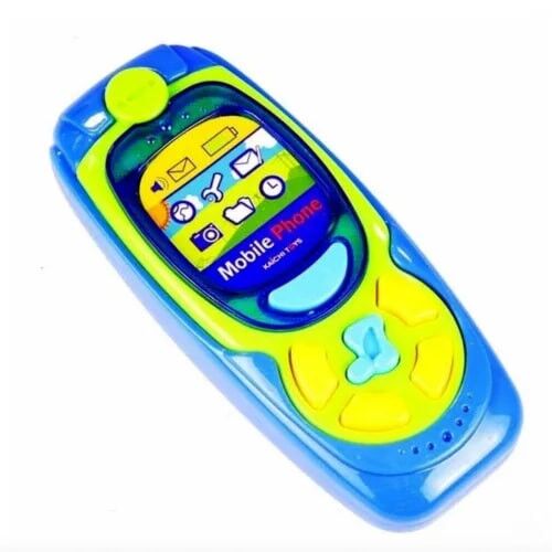 Kaichi Baba zenélő és világító játék mobiltelefon kisgyermekeknek