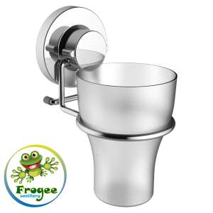 Frogee tapadókorongos fogkefe tartó, króm kivitel, fürdőszoba szervező - Locsolófej