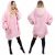 Damen-Deckenpulli, Kapuzenpulli, Übergröße, rosa 89038078
