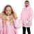 Damen-Deckenpulli, Kapuzenpulli, Übergröße, rosa 89038078