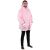 Damen-Deckenpulli, Kapuzenpulli, Übergröße, rosa 89038078
