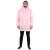 Springos rosa übergroßer Kapuzen-Deckenpullover für Herren