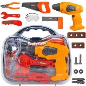 Toy tool set for kids, includes drill, saw, wrench, pliers, screwdriver, and more, great for pretend play - Nonbrand DIY Craft Kit