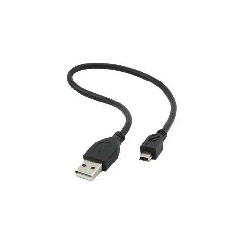 Kábel Gembird USB2 AM-MINI 30CM ČIERNÝ/CCP-USB2-AM5P-1