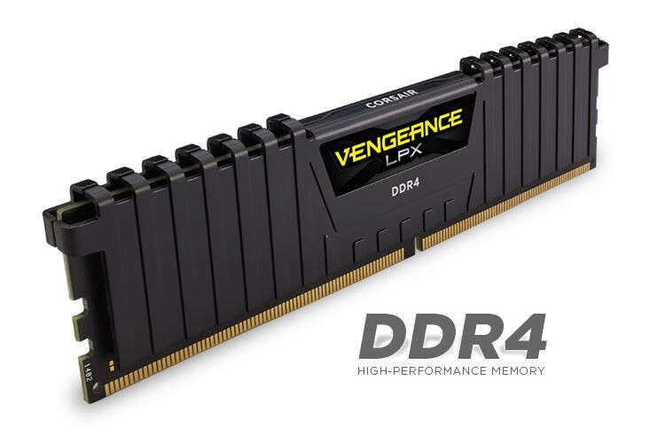16GB 2400MHz DDR4 RAM Corsair Vengeance LPX Black CL16 (2x8GB) (C...