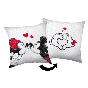 Disney Minnie és Mickey Egér Szerelmes Párna, 40x40 cm - Díszpárna