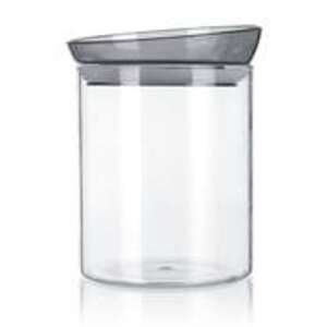 Mabel 1100 ml üveg tároló fedővel, szürke - Banquet