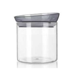 Mabel 650 ml üveg tároló üveg szürke fedővel - Banquet