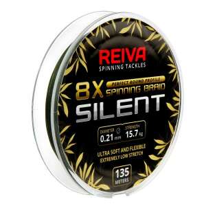 Reiva 8x Silent Fonott Zsinór 135m 0.21mm Mohapzöld Horgász Zsinór - Fonott zsinór