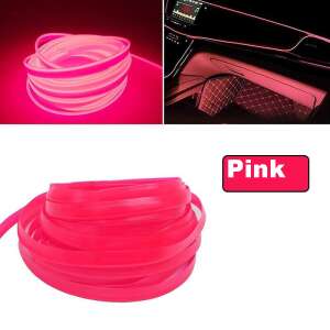 Pink LED strip for car interior decoration, 3 meter long, powered by cigarette lighter, car interior decoration - Car decorative strip