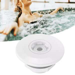 White pool jet nozzle for hydro massage, 360 degree rotation, easy to clean - Water feature
