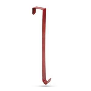 Karácsonyi ajtódísz tartó - fém - piros