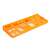 Orange plastic tool holder for wall mounted organizer