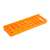 Orange plastic bit holder for wall mounted tool organizer