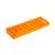 Orange plastic bit holder for wall mounted tool organizer