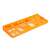 Orange plastic tool holder for wall mounted organizer