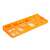 Orange plastic tool holder for wall mounted organizer