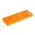 Orange plastic bit holder for wall mounted tool organizer
