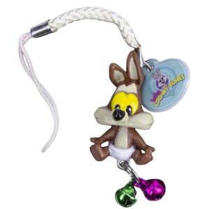 Bolondos dallamok Prérifarkas csengős dísz, 3 cm-es, kulcstartó, táska dísz, telefon dísz,  Looney Tunes karakter,  bébi Prérifarkas,  csengőkkel - Keychain