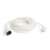 White extension cord with CEE 7/7 plug and CEE 7/4 socket