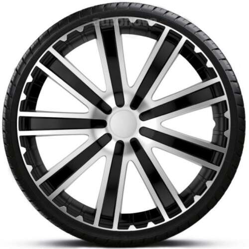 15 inch Toro Silver-Black wheel cover set, 4 pieces