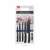 Family kitchen knife set with 7 pieces, a cutting board and a sharpener