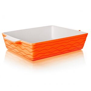 Vasă ceramică pentru copt CULINARIA Orange 33 x 21 cm, vas dreptunghiular pentru cuptor - Tigăi de copt