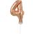 Beauty & Charm Rose Gold Number 4 Foil Balloon Cake Topper