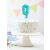 GB Party Light Blue Number 0 Foil Balloon Cake Topper Decoration