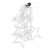 Unpackaged 138 LED Star Icicle Curtain Lights, cool white