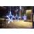 138 LED Star Icicle Curtain Lights, cool white, outdoor setting